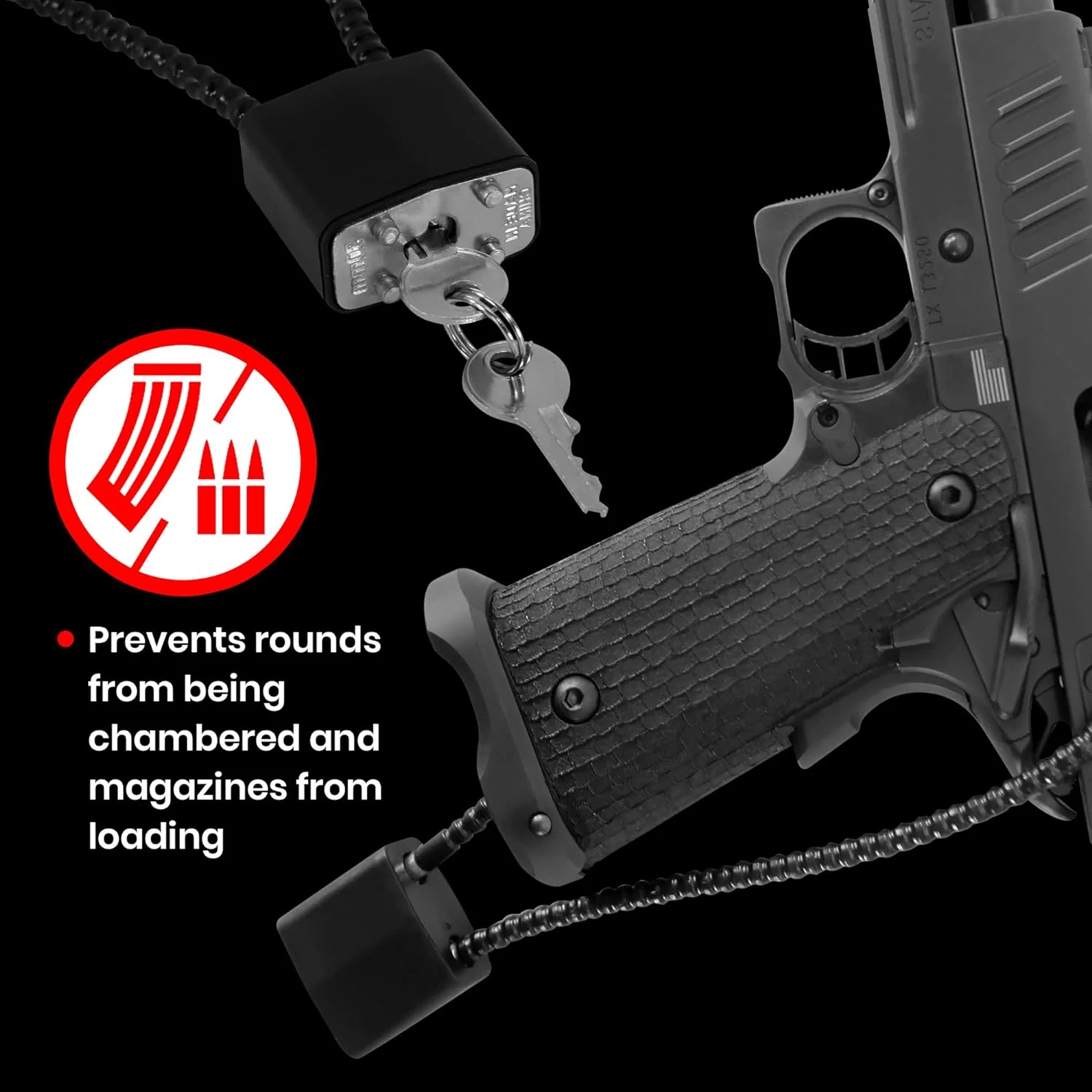 Keyed 15" Cable Gun Locks (3PK) - Image 4